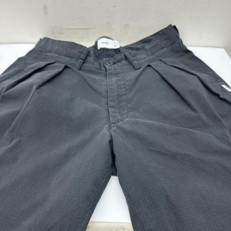 ダブルタップス WTAPS パンツ ワークパンツ、ペインターパンツ 21SS TUCK 01 TROUSERS リップストップ タック トラウザー パンツ 211TQDT-PTM01 1 黒 / ブラック / black メンズ USED 古着 中古 50141884