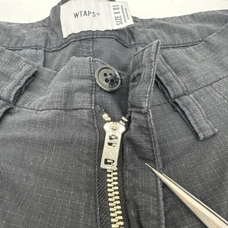 ダブルタップス WTAPS パンツ ワークパンツ、ペインターパンツ 21SS TUCK 01 TROUSERS リップストップ タック トラウザー パンツ 211TQDT-PTM01 1 黒 / ブラック / black メンズ USED 古着 中古 50141884