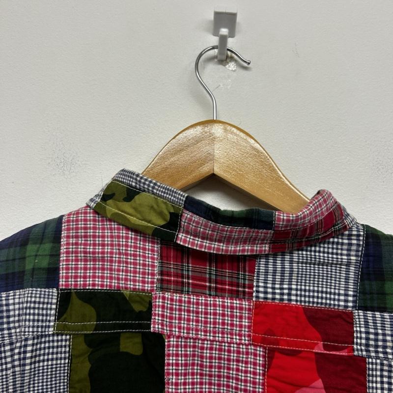 アベイシングエイプ A BATHING APE シャツ、ブラウス 半袖 半袖シャツ 異素材切替シャツ 総柄 XL 総柄 マルチカラー / マルチカラー / multicolor メンズ USED 古着 中古 50141885