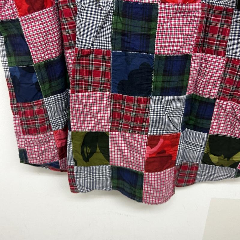 アベイシングエイプ A BATHING APE シャツ、ブラウス 半袖 半袖シャツ 異素材切替シャツ 総柄 XL 総柄 マルチカラー / マルチカラー / multicolor メンズ USED 古着 中古 50141885