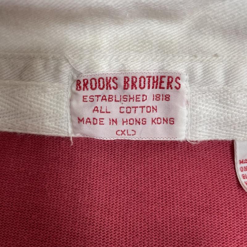 ブルックス ブラザーズ BROOKS BROTHERS ポロシャツ 長袖 80s ポロシャツ ラガーシャツ スウェット ラバーボタン 長袖 ロゴ ワッペン XL ロゴ、文字 X 刺繍 マルチカラー / マルチカラー / multicolor メンズ USED 古着 中古 50141918