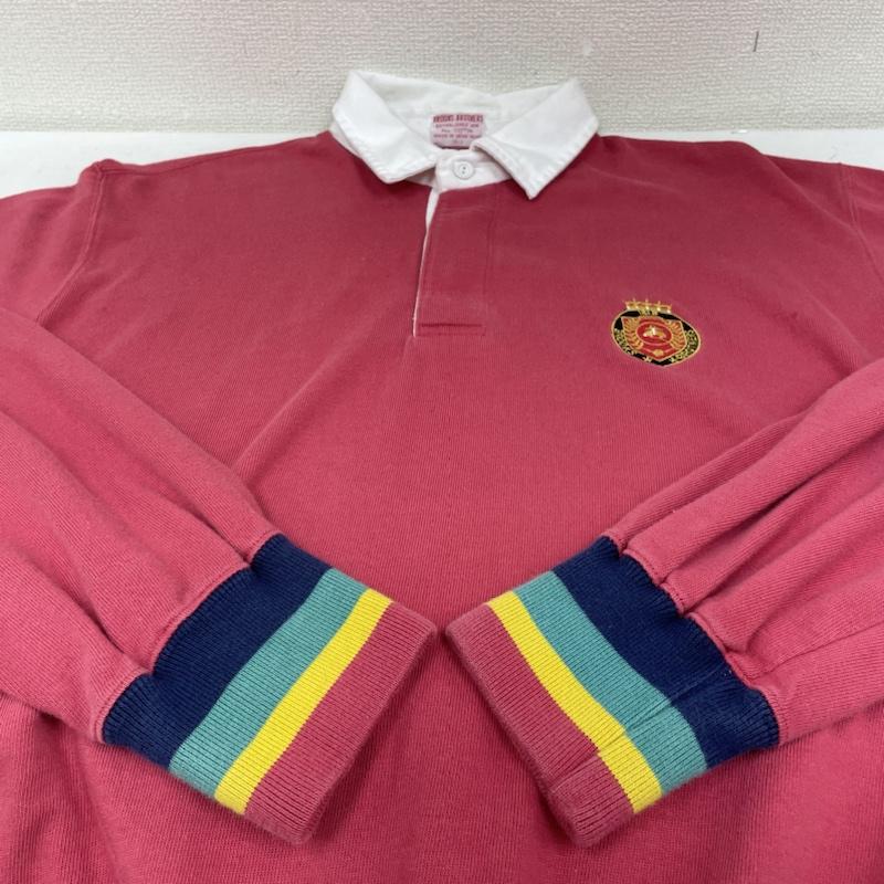 ブルックス ブラザーズ BROOKS BROTHERS ポロシャツ 長袖 80s ポロシャツ ラガーシャツ スウェット ラバーボタン 長袖 ロゴ ワッペン XL ロゴ、文字 X 刺繍 マルチカラー / マルチカラー / multicolor メンズ USED 古着 中古 50141918