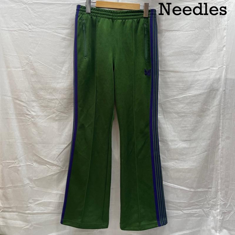 ニードルス Needles ボトムス ボトムス NS248 ブーツカット トラック パンツ ポリエステル 刺繡 GRN グリーン XS 緑 / グリーン / green レディース USED 古着 中古 50141926