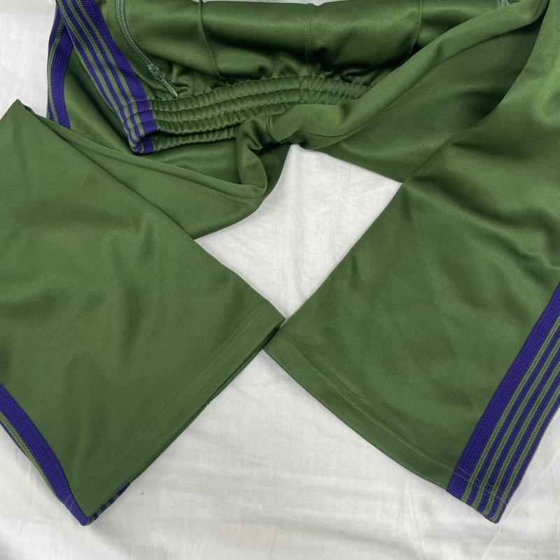 ニードルス Needles ボトムス ボトムス NS248 ブーツカット トラック パンツ ポリエステル 刺繡 GRN グリーン XS 緑 / グリーン / green レディース USED 古着 中古 50141926