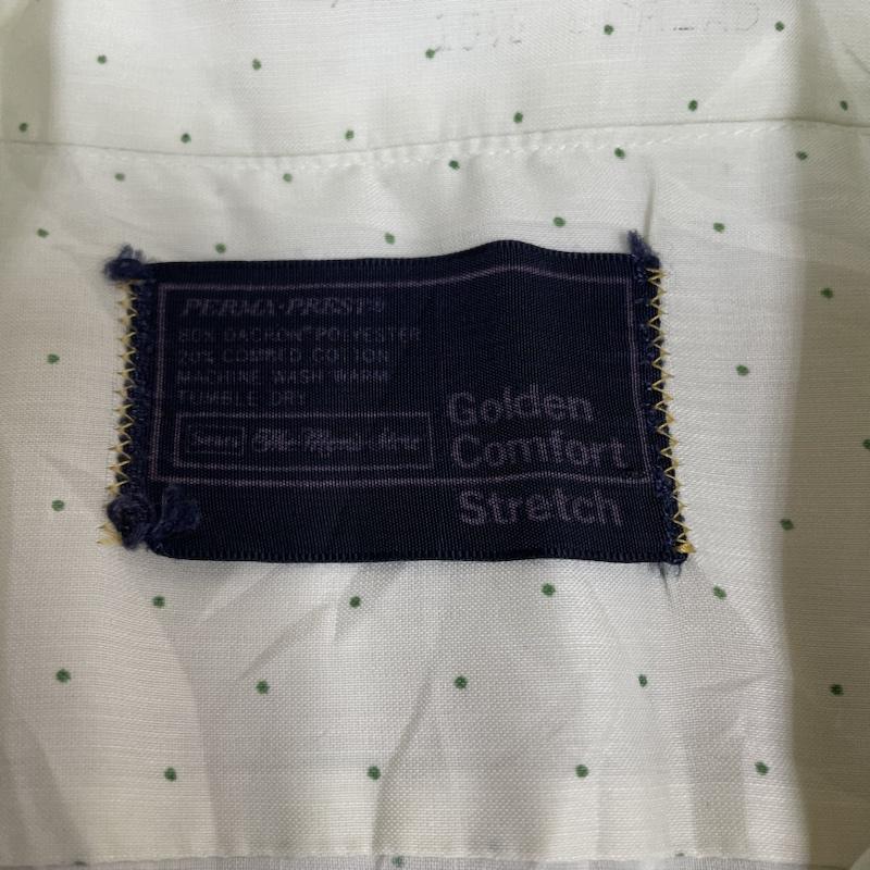 シアーズ SEARS シャツ、ブラウス 半袖 70s 黒タグ 半袖 シャツ ブラウス Shirt デザインシャツ 胸ポケット ボタン ドット サイズ15 1/2 - ドット 薄緑 / ライトグリーン / メンズ USED 古着 中古 50141930