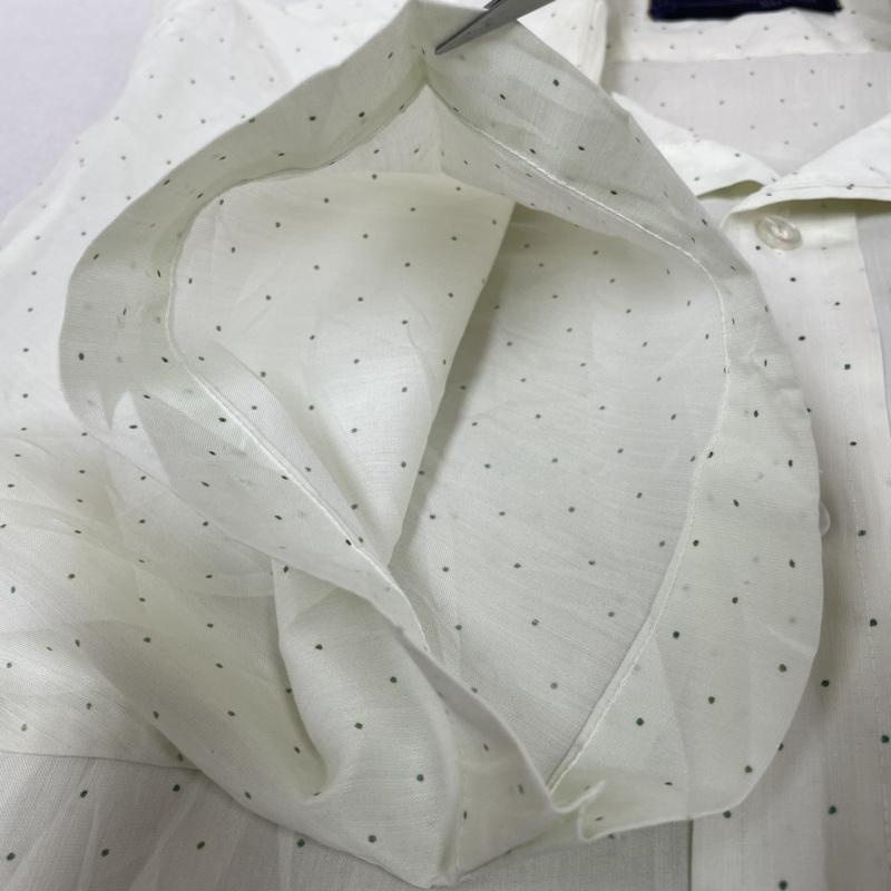 シアーズ SEARS シャツ、ブラウス 半袖 70s 黒タグ 半袖 シャツ ブラウス Shirt デザインシャツ 胸ポケット ボタン ドット サイズ15 1/2 - ドット 薄緑 / ライトグリーン / メンズ USED 古着 中古 50141930