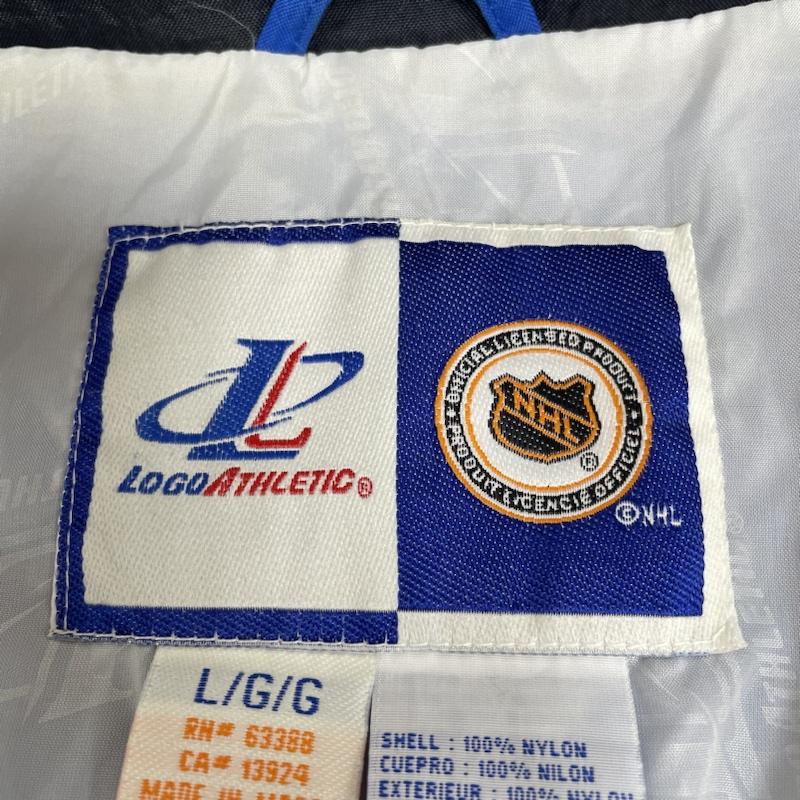 古着 USED ジャケット、上着 ジャンパー、ブルゾン NHL ナイロン ジャケット ホッケー TAMPA BAY LIGHTNING L ロゴ、文字 X 刺繍 青 / ブルー / blue メンズ USED 古着 中古 50141933