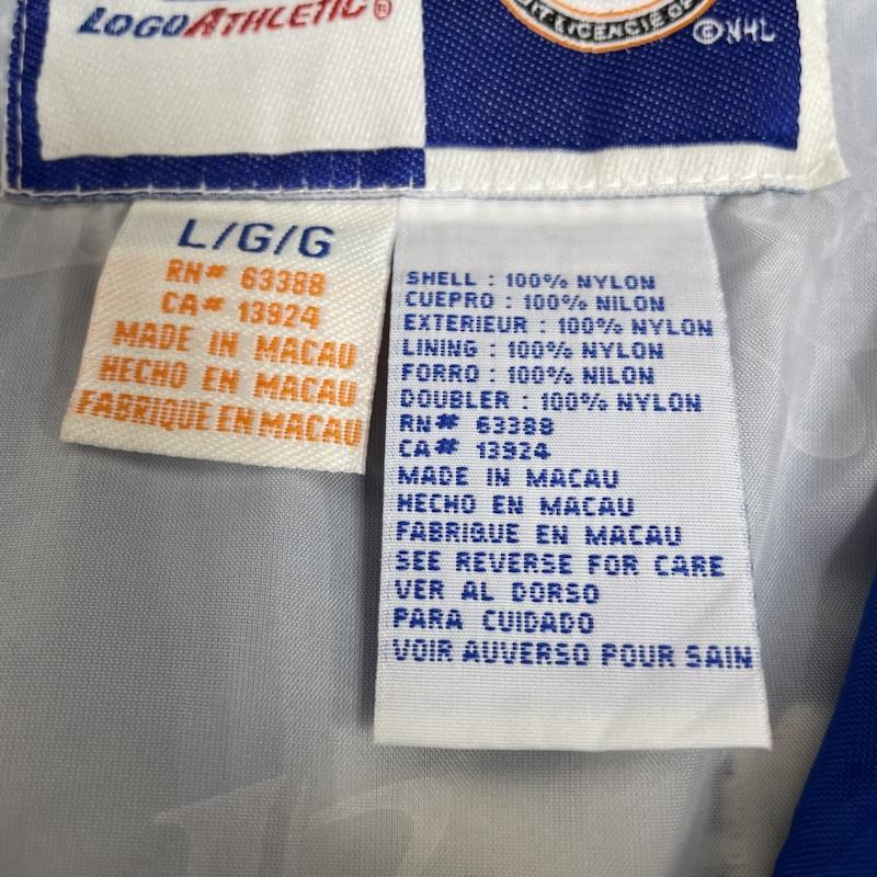 古着 USED ジャケット、上着 ジャンパー、ブルゾン NHL ナイロン ジャケット ホッケー TAMPA BAY LIGHTNING L ロゴ、文字 X 刺繍 青 / ブルー / blue メンズ USED 古着 中古 50141933