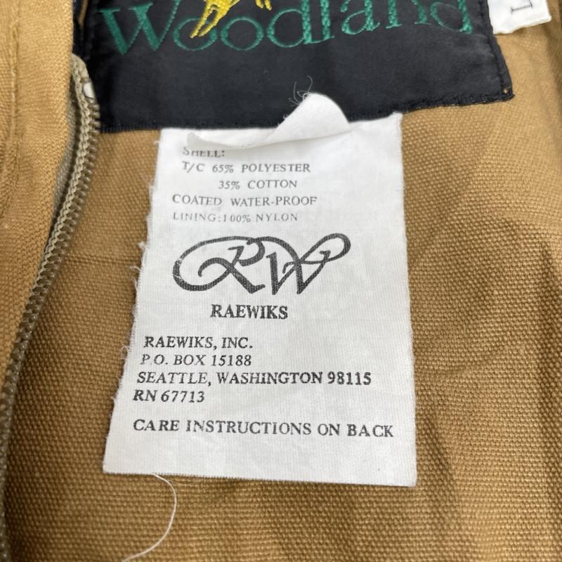 古着 USED ベスト ベスト 80s vintage Woodland ハンティング ベスト ジャケット フルジップ 無地 マルチポケット L 無地 ベージュ / ベージュ / beige メンズ USED 古着 中古 50141939