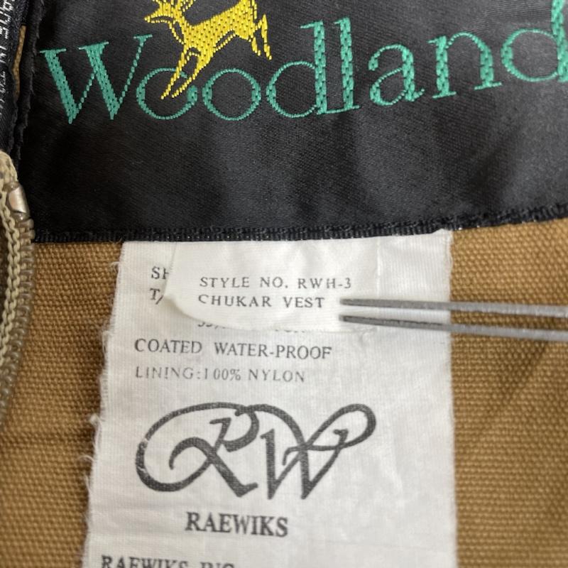 古着 USED ベスト ベスト 80s vintage Woodland ハンティング ベスト ジャケット フルジップ 無地 マルチポケット L 無地 ベージュ / ベージュ / beige メンズ USED 古着 中古 50141939