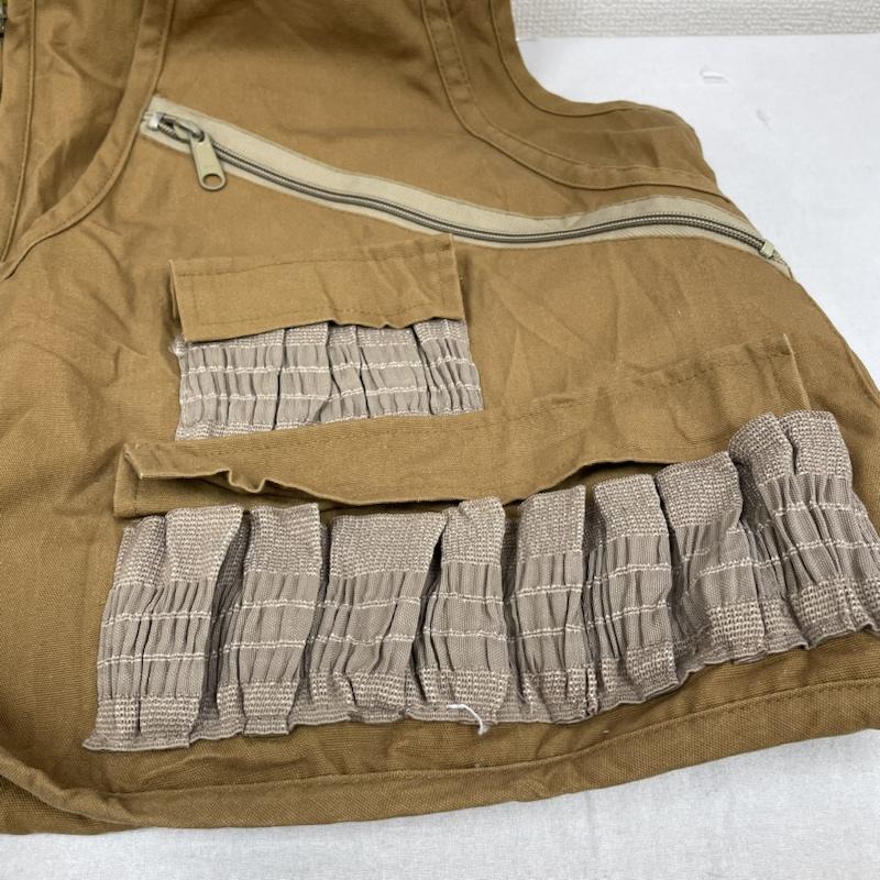 古着 USED ベスト ベスト 80s vintage Woodland ハンティング ベスト ジャケット フルジップ 無地 マルチポケット L 無地 ベージュ / ベージュ / beige メンズ USED 古着 中古 50141939