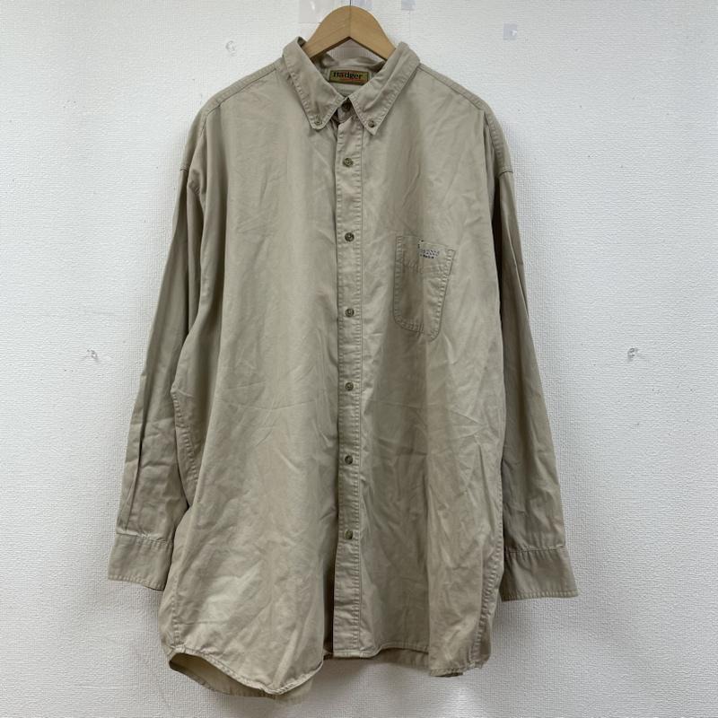 古着 USED シャツ、ブラウス 長袖 長袖 シャツ ブラウス ボタン ロゴ スカル ヘビ スネーク プリント 大きめ ビッグサイズ XXL ロゴ、文字 X スカル X  X プリント ベージュ / ベージュ / beige メンズ USED 古着 中古 50141940