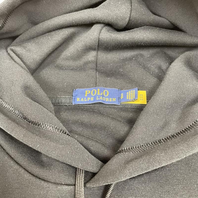ポロラルフローレン POLO RALPH LAUREN パーカー 長袖 パーカー プルオーバー エンボス ロゴ フーディ スウェット 長袖 現行品 S ロゴ、文字 X プリント 黒 / ブラック / black メンズ USED 古着 中古 50141942