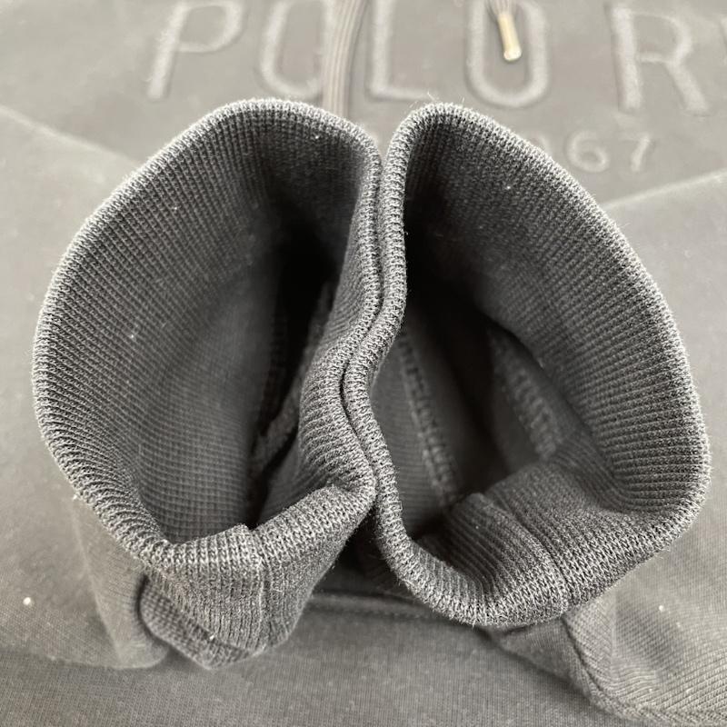 ポロラルフローレン POLO RALPH LAUREN パーカー 長袖 パーカー プルオーバー エンボス ロゴ フーディ スウェット 長袖 現行品 S ロゴ、文字 X プリント 黒 / ブラック / black メンズ USED 古着 中古 50141942