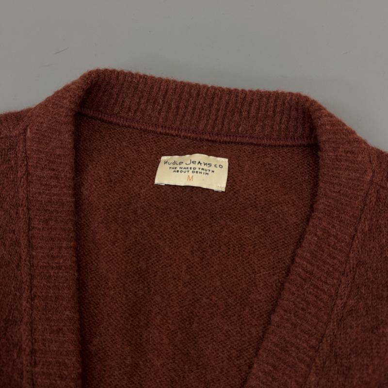 ヌーディージーンズ Nudie Jeans カーディガン 長袖 Manne Alpaca Cardigan ウール アルパカ オーバーサイズ ドロップショルダー ニット カーディガン M メンズ USED 古着 中古 50141958