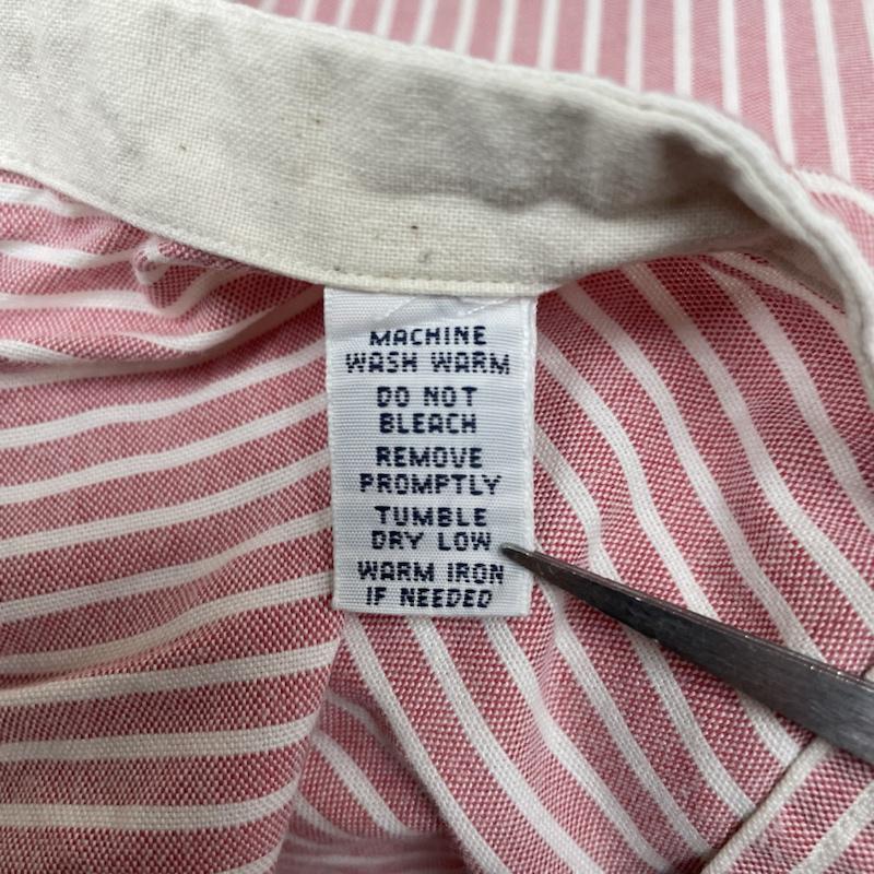 ラルフローレン RALPHLAUREN シャツ、ブラウス 長袖 長袖 ボタンダウン シャツ ボタン ストライプ XL ストライプ 白 / ホワイト / white X 赤 / レッド / red メンズ USED 古着 中古 50141959