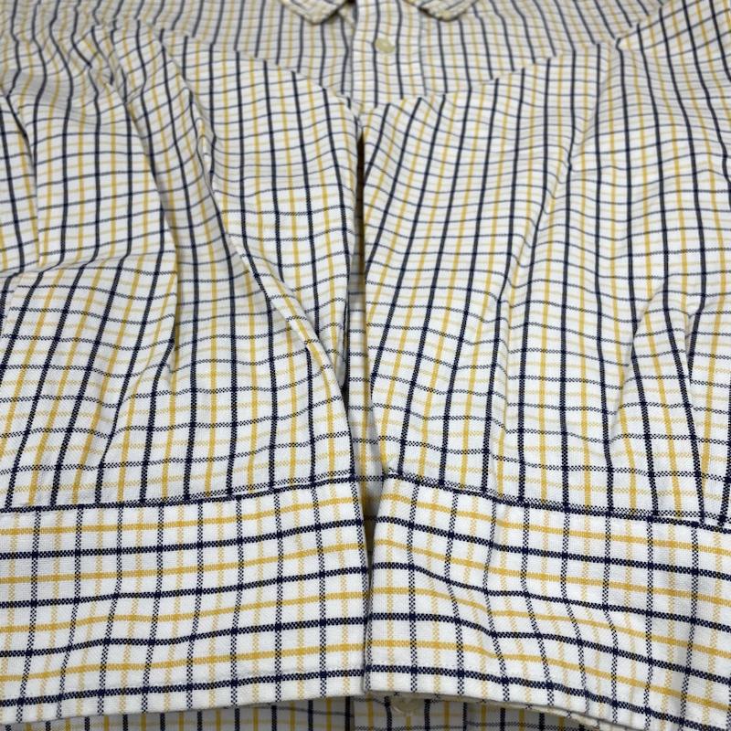 ラルフローレン RALPHLAUREN シャツ、ブラウス 長袖 90s ビンテージ 香港製 YARMOUTH チェック柄 ボタンダウン 長袖 シャツ サイズ17 34/35 - チェック X ロゴ、文字 X 刺繍 X ワンポイント マルチカラー / マルチカラー / multicolor メンズ USED 古着 中古 50141962