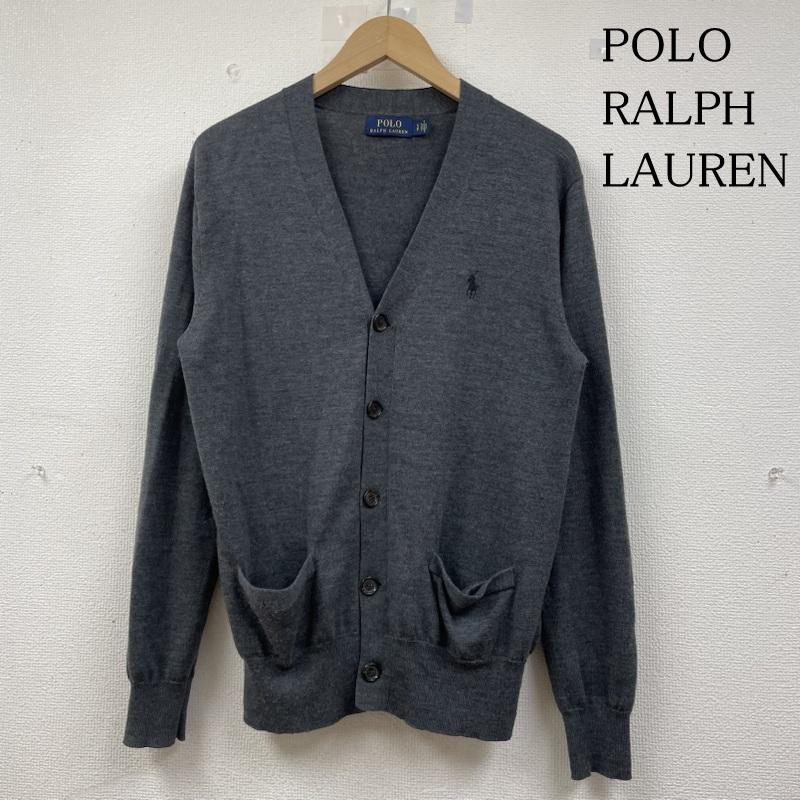 ポロラルフローレン POLO RALPH LAUREN カーディガン 長袖 長袖 カーディガン ニット セーター 薄手 ウール 前開き ボタン ポニーロゴ 刺繍 ワンポイント S ロゴ、文字 X 刺繍 X ワンポイント ダークグレー / ダークグレー / メンズ USED 古着 中古 50141964