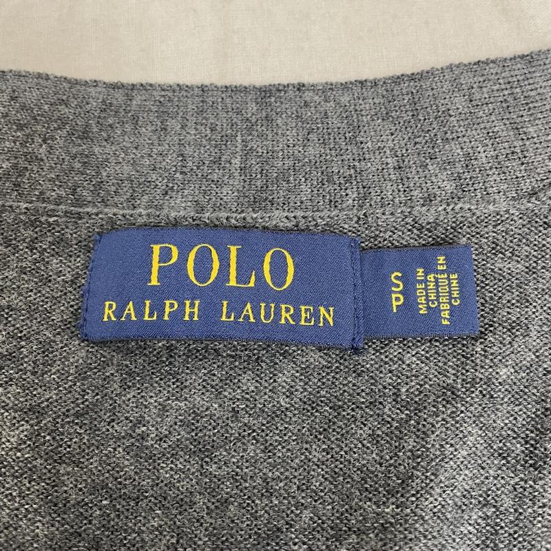 ポロラルフローレン POLO RALPH LAUREN カーディガン 長袖 長袖 カーディガン ニット セーター 薄手 ウール 前開き ボタン ポニーロゴ 刺繍 ワンポイント S ロゴ、文字 X 刺繍 X ワンポイント ダークグレー / ダークグレー / メンズ USED 古着 中古 50141964