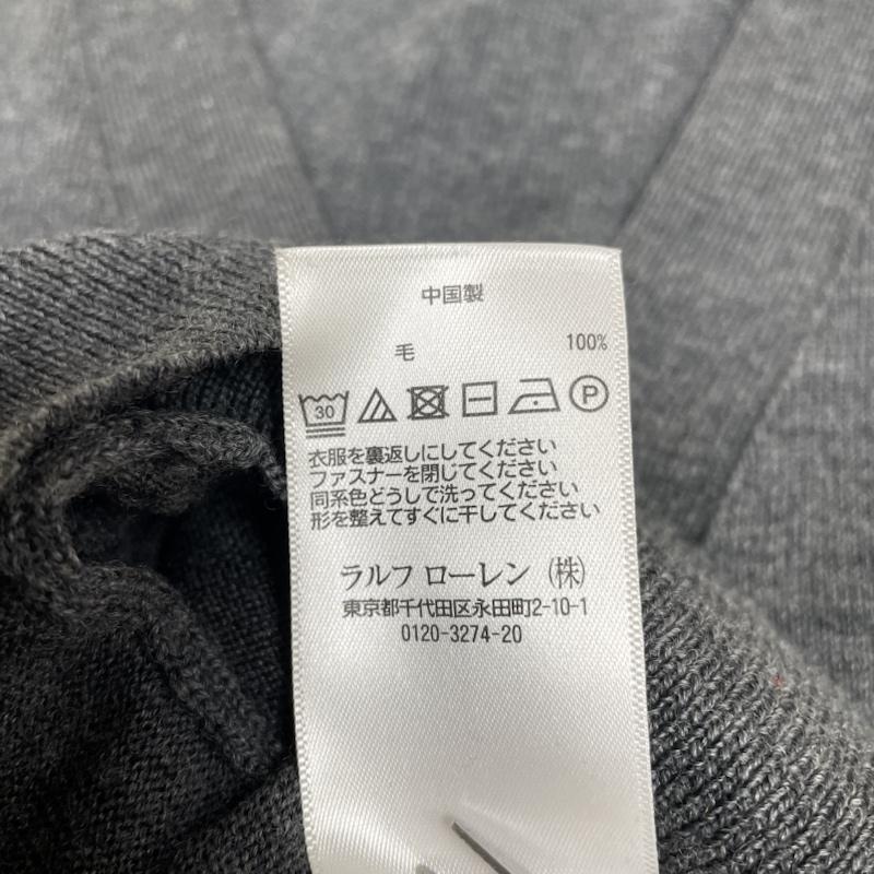 ポロラルフローレン POLO RALPH LAUREN カーディガン 長袖 長袖 カーディガン ニット セーター 薄手 ウール 前開き ボタン ポニーロゴ 刺繍 ワンポイント S ロゴ、文字 X 刺繍 X ワンポイント ダークグレー / ダークグレー / メンズ USED 古着 中古 50141964