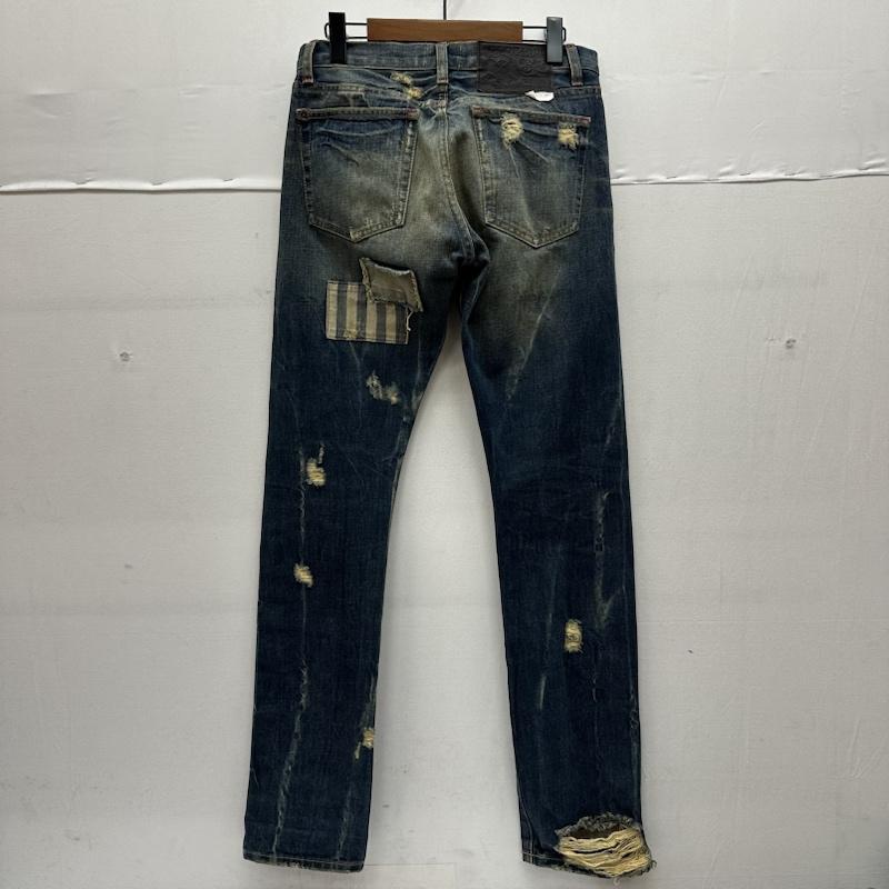 古着 USED パンツ デニム、ジーンズ USA製 STRIVERS ROW ボタンフライ ダメージ デニム パンツ 32インチ インディゴ / インディゴ / Indigo メンズ USED 古着 中古 50142022
