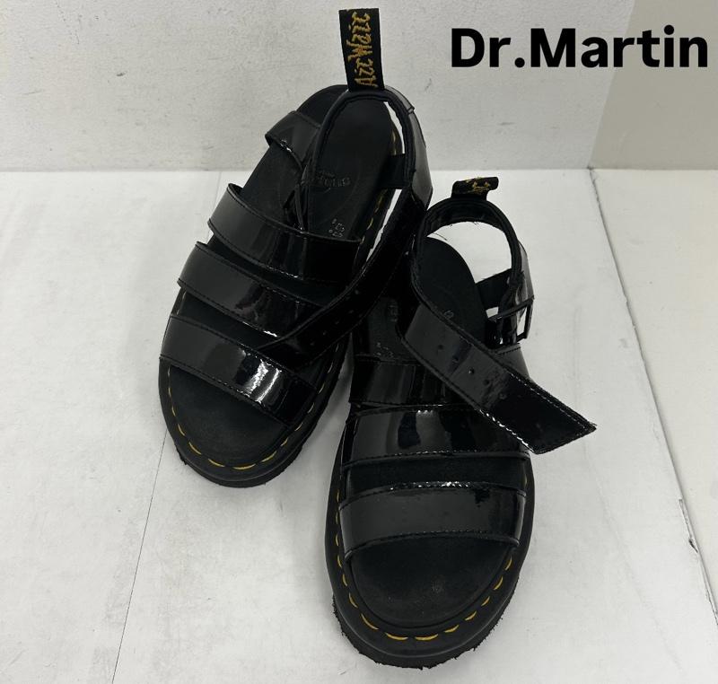 ドクターマーチン Dr.Martens サンダル サンダル BLAIRE PATENT LAMPER サンダル - ロゴ、文字 黒 / ブラック / black メンズ USED 古着 中古 50142036