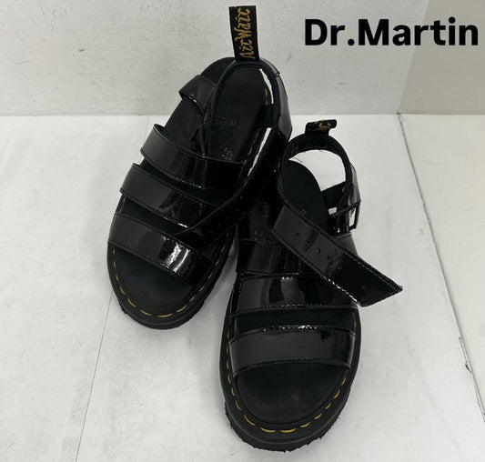 ドクターマーチン Dr.Martens サンダル サンダル BLAIRE PATENT LAMPER サンダル - ロゴ、文字 黒 / ブラック / black メンズ USED 古着 中古 50142036