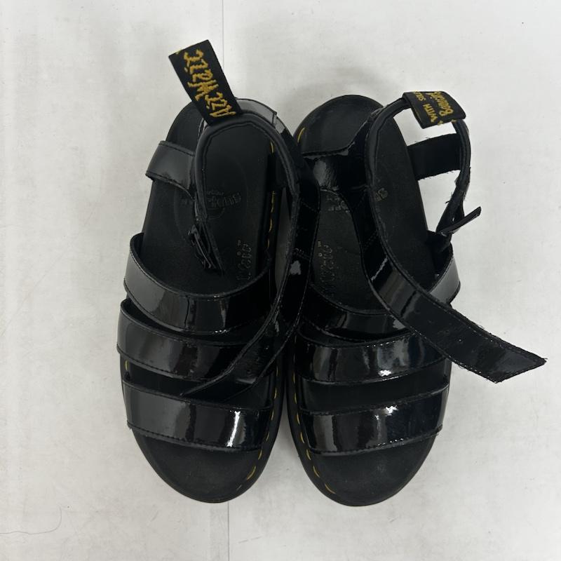 ドクターマーチン Dr.Martens サンダル サンダル BLAIRE PATENT LAMPER サンダル - ロゴ、文字 黒 / ブラック / black メンズ USED 古着 中古 50142036