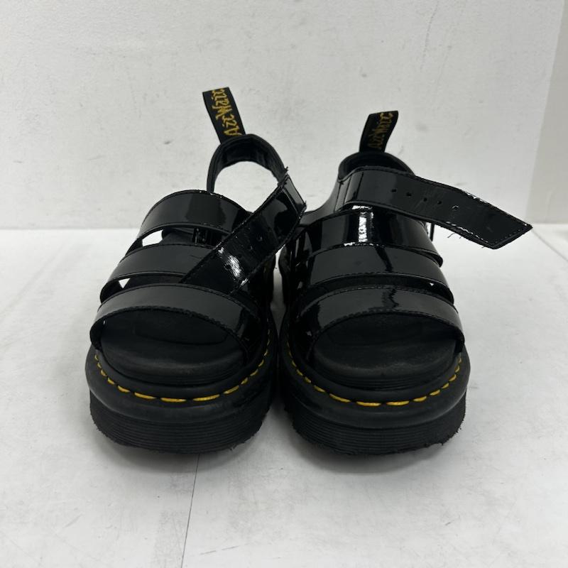 ドクターマーチン Dr.Martens サンダル サンダル BLAIRE PATENT LAMPER サンダル - ロゴ、文字 黒 / ブラック / black メンズ USED 古着 中古 50142036