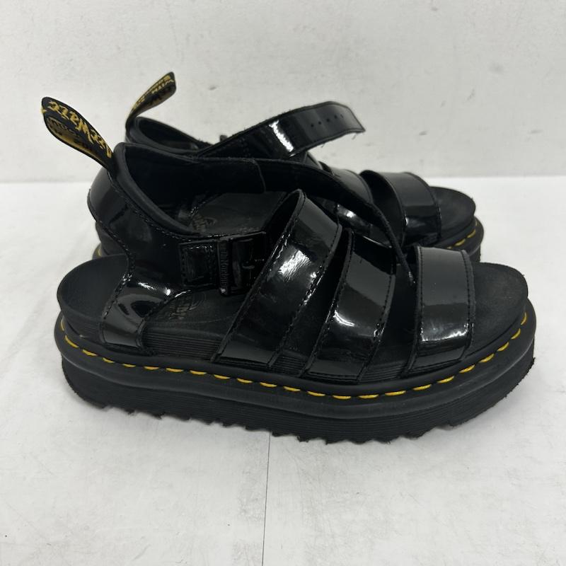 ドクターマーチン Dr.Martens サンダル サンダル BLAIRE PATENT LAMPER サンダル - ロゴ、文字 黒 / ブラック / black メンズ USED 古着 中古 50142036