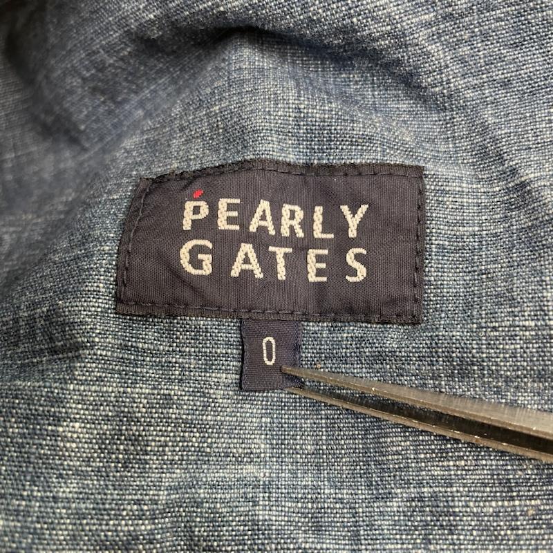 パーリーゲイツ PEARLY GATES パンツ デニム、ジーンズ デニム ジーパン ジーンズ テーパード ジップフライ クロップド丈 ゴルフ スポーツ 0 無地 インディゴ / インディゴ / Indigo レディース USED 古着 中古 50142085