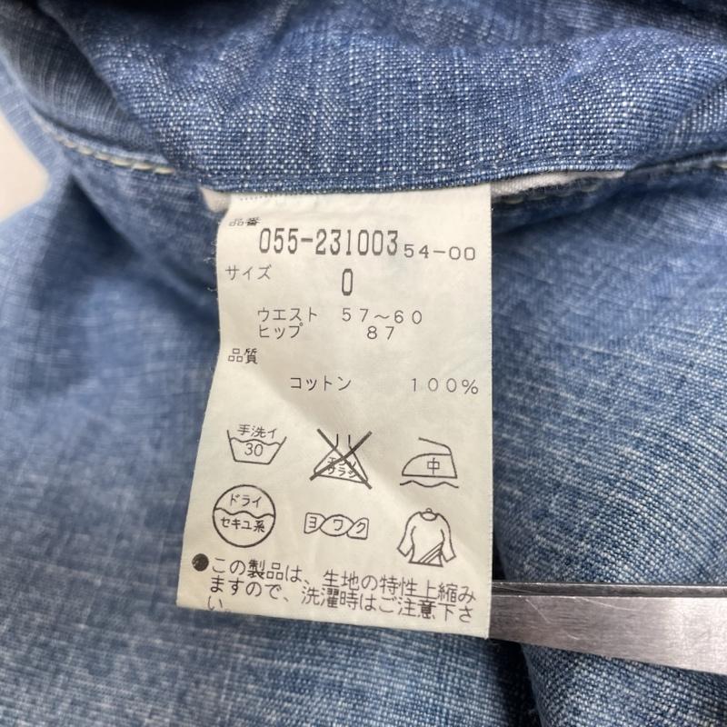 パーリーゲイツ PEARLY GATES パンツ デニム、ジーンズ デニム ジーパン ジーンズ テーパード ジップフライ クロップド丈 ゴルフ スポーツ 0 無地 インディゴ / インディゴ / Indigo レディース USED 古着 中古 50142085