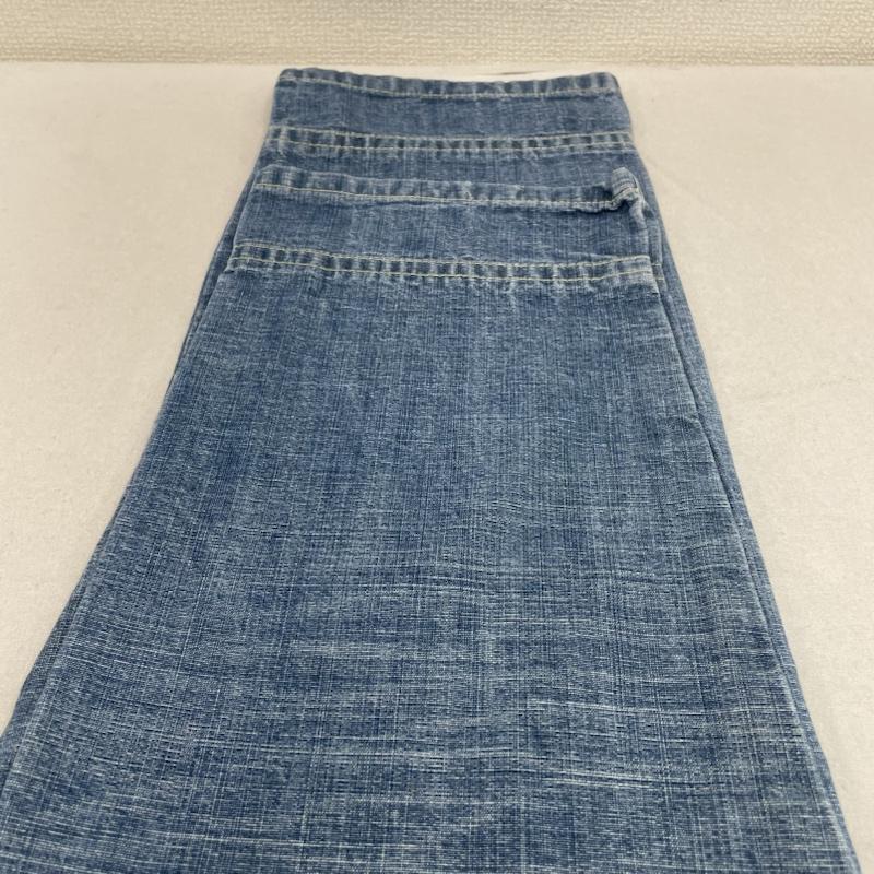 パーリーゲイツ PEARLY GATES パンツ デニム、ジーンズ デニム ジーパン ジーンズ テーパード ジップフライ クロップド丈 ゴルフ スポーツ 0 無地 インディゴ / インディゴ / Indigo レディース USED 古着 中古 50142085