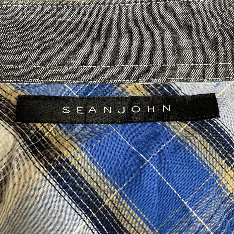 ショーンジョン SEANJOHN シャツ、ブラウス 半袖 半袖 シャツ ブラウス Shirt デザインシャツ 胸ポケット ボタン チェック 大きめ ビッグシルエット サイズ3XL - チェック マルチカラー / マルチカラー / multicolor メンズ USED 古着 中古 50142111
