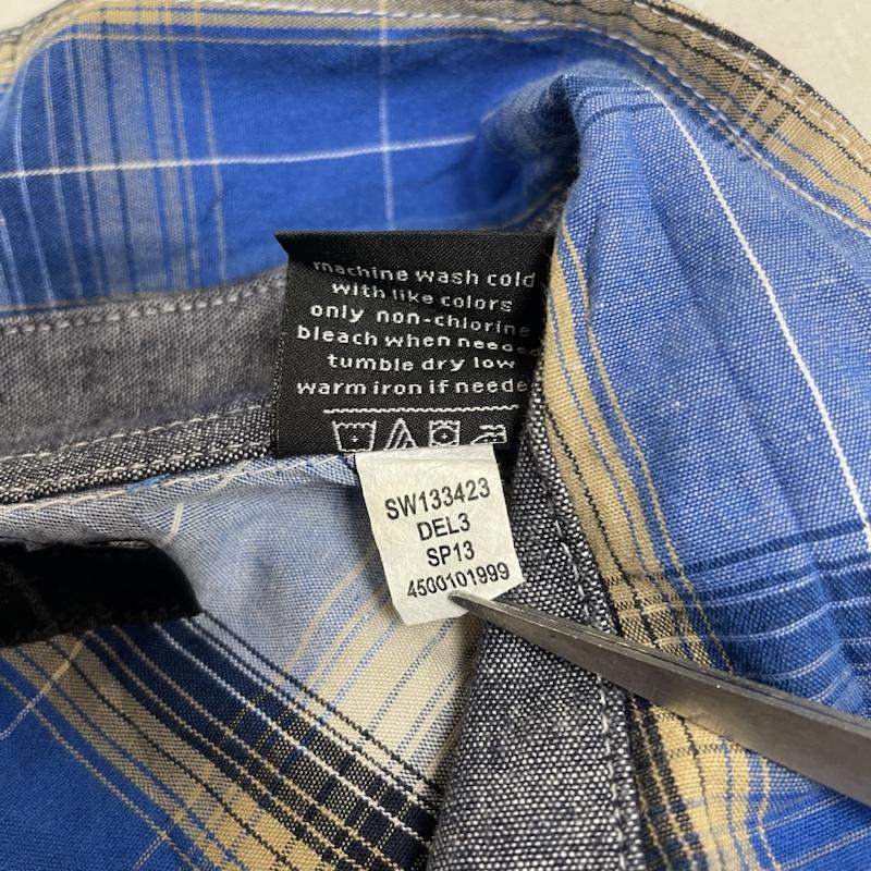 ショーンジョン SEANJOHN シャツ、ブラウス 半袖 半袖 シャツ ブラウス Shirt デザインシャツ 胸ポケット ボタン チェック 大きめ ビッグシルエット サイズ3XL - チェック マルチカラー / マルチカラー / multicolor メンズ USED 古着 中古 50142111