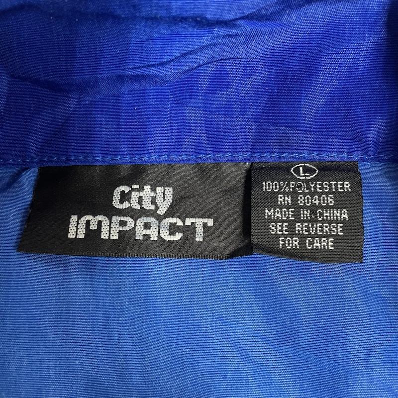古着 USED シャツ、ブラウス 半袖 90s CITY IMPACT トライバル柄 ファイヤー フレイムス プリント 半袖 シャツ ブラウス Shirt L  X プリント 青 / ブルー / blue メンズ USED 古着 中古 50142113