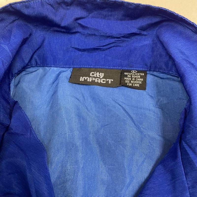 古着 USED シャツ、ブラウス 半袖 90s CITY IMPACT トライバル柄 ファイヤー フレイムス プリント 半袖 シャツ ブラウス Shirt L  X プリント 青 / ブルー / blue メンズ USED 古着 中古 50142113