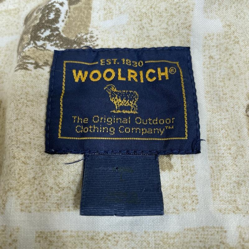 ウールリッチ WOOLRICH シャツ、ブラウス 半袖 90s 鹿柄 総柄 プリント 半袖 ボタンダウン シャツ ボタンロゴ刻印 L 総柄 X アニマル柄 ベージュ / ベージュ / beige メンズ USED 古着 中古 50142114