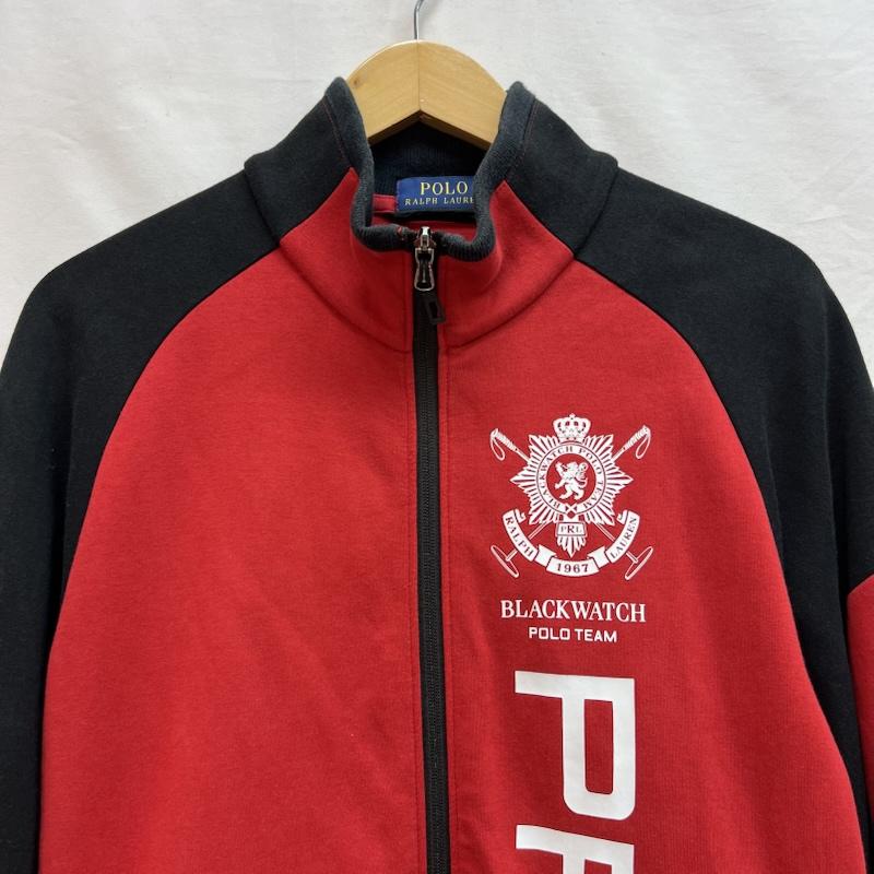 ポロラルフローレン POLO RALPH LAUREN ジャケット、上着 ジャンパー、ブルゾン フルジップ トラックジャケット BLACK WATCH M 赤 / レッド / red メンズ USED 古着 中古 50142137