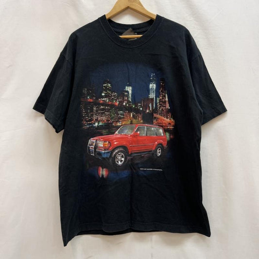 ハフ HUF Tシャツ 半袖 TOYOTA トヨタ ランドクルーザー プリント Ｔシャツ L 黒 / ブラック / black メンズ USED 古着 中古 50142153