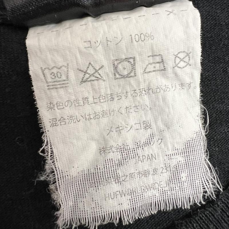 ハフ HUF Tシャツ 半袖 TOYOTA トヨタ ランドクルーザー プリント Ｔシャツ L 黒 / ブラック / black メンズ USED 古着 中古 50142153