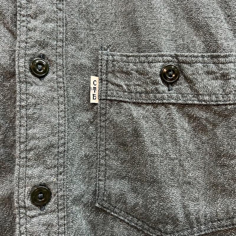 クーティー COOTIE シャツ、ブラウス 半袖 シャンブレー ワークシャツ S メンズ USED 古着 中古 50142157