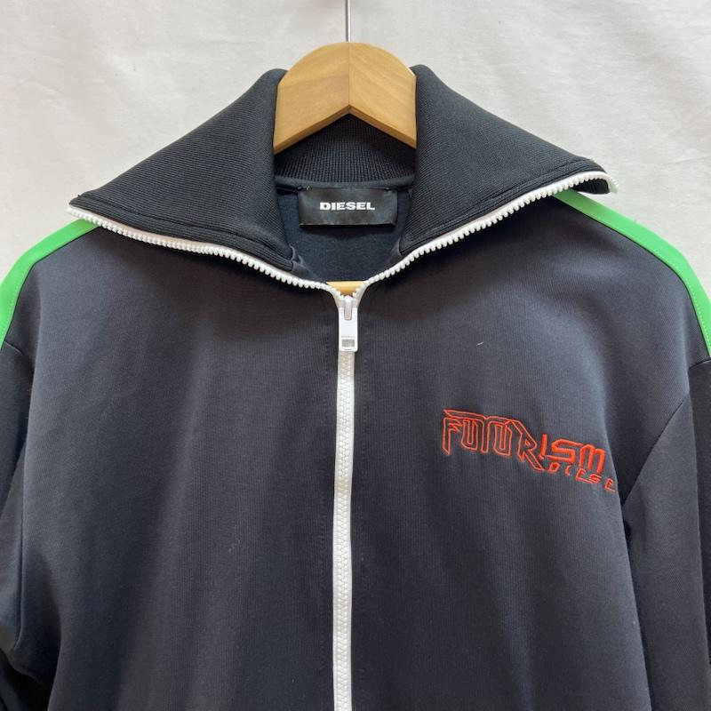 ディーゼル DIESEL ジャケット、上着 ジャンパー、ブルゾン FUTUR ism 刺繍 トラックジャケット ジャージ XS 黒 / ブラック / black メンズ USED 古着 中古 50142160