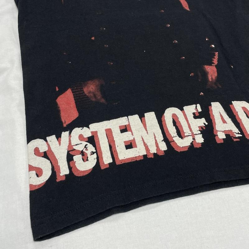 ヘインズ HANES Tシャツ 半袖 SYSTEM OF A DOWN システムオブアダウン 00s フルグラフィック バンド Tシャツ S ロゴ、文字 X プリント 黒 / ブラック / black メンズ USED 古着 中古 50142161