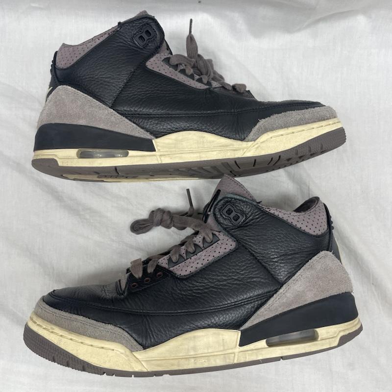 ナイキ NIKE スニーカー スニーカー FZ4811-001 A Ma Maniere Air Jordan 3 Retro OG SP アママニエール エアジョーダン3 レトロ ブラック アンド フラットピューター 28.5cm 黒 / ブラック / black メンズ USED 古着 中古 50142168