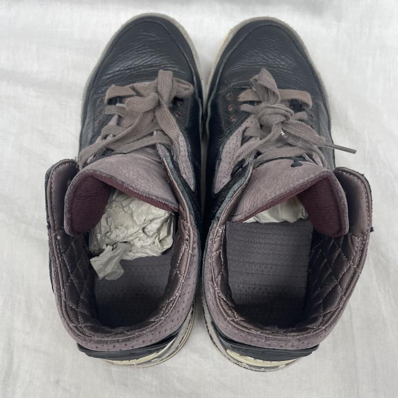 ナイキ NIKE スニーカー スニーカー FZ4811-001 A Ma Maniere Air Jordan 3 Retro OG SP アママニエール エアジョーダン3 レトロ ブラック アンド フラットピューター 28.5cm 黒 / ブラック / black メンズ USED 古着 中古 50142168