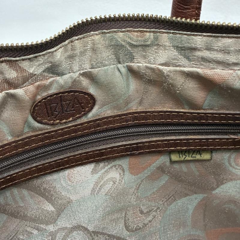 イビザ IBIZA トートバッグ トートバッグ レザー パッチワーク 編み込み トート ハンドバッグ - 茶 / ブラウン / brown レディース USED 古着 中古 50142181