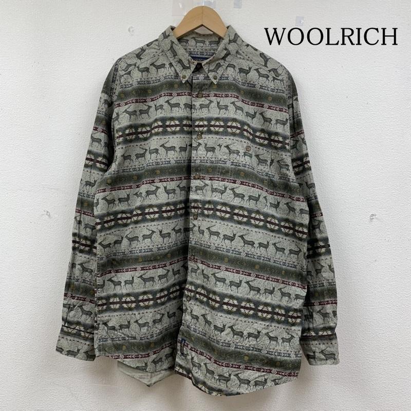 ウールリッチ WOOLRICH シャツ、ブラウス 長袖 長袖 ボタンダウン シャツ ブラウス ボタン アニマル ネイティブ柄 総柄 XL 総柄 X ネイティブ柄 X アニマル柄 マルチカラー / マルチカラー / multicolor メンズ USED 古着 中古 50142204