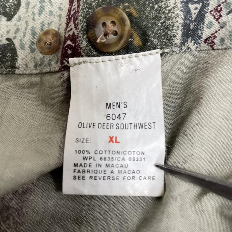 ウールリッチ WOOLRICH シャツ、ブラウス 長袖 長袖 ボタンダウン シャツ ブラウス ボタン アニマル ネイティブ柄 総柄 XL 総柄 X ネイティブ柄 X アニマル柄 マルチカラー / マルチカラー / multicolor メンズ USED 古着 中古 50142204