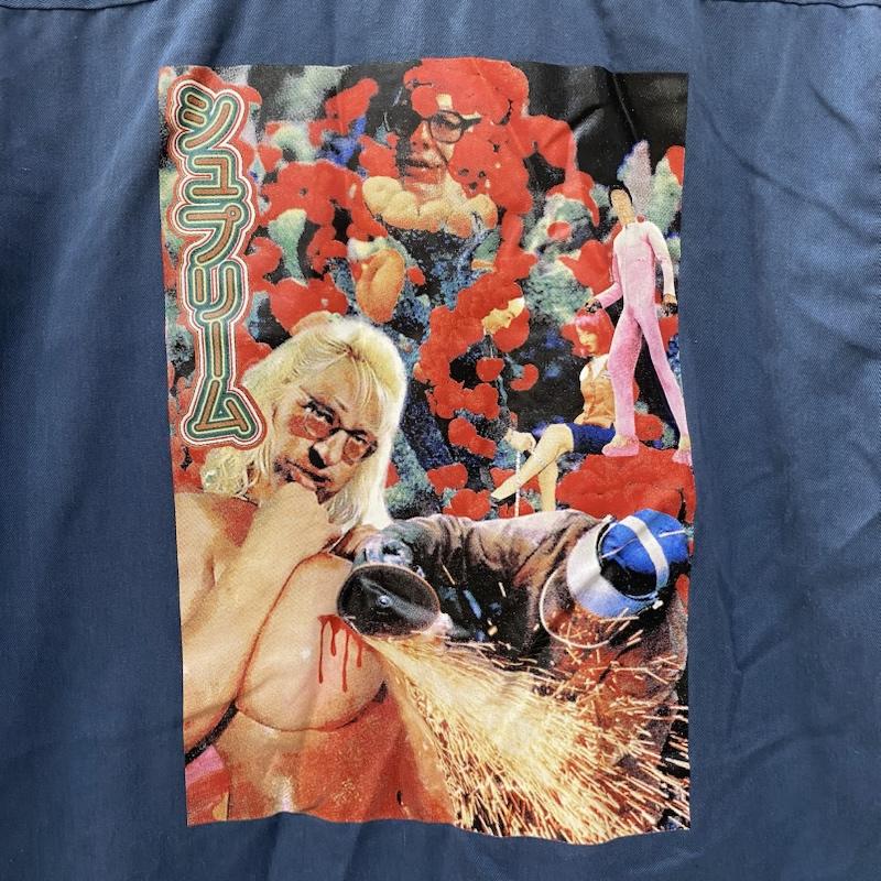 シュプリーム Supreme シャツ、ブラウス 半袖 19SS Sekintani La Norihiro Work Shirt ブルー M M ロゴ、文字 X プリント 青 / ブルー / blue メンズ USED 古着 中古 50142213